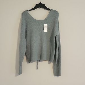 Pink Rose mint green sweater 😍
